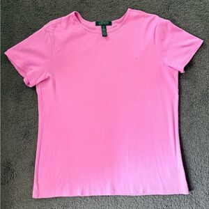 Ralph Lauren Pink Short Sleeve Crewneck Tee